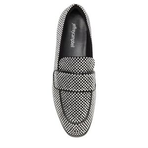 Jeffrey Campbell Black and Gem Rhinestone Embellished Flats Size 7